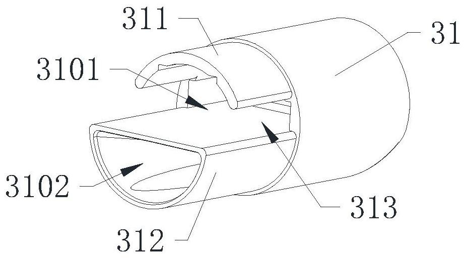 Central electronic hysteroscope, lens mounting end cover thereof, and uterine cavity moving operation platform