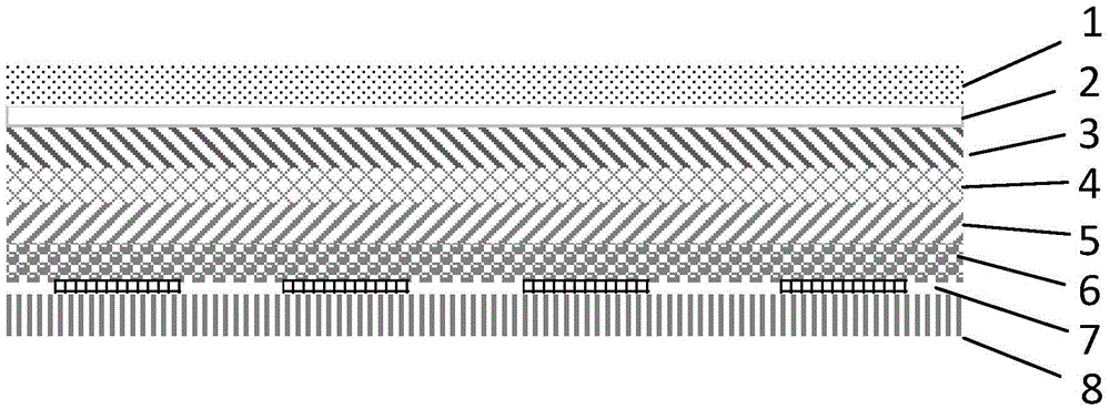 Ultrathin flexible electronic ink touch display screen and manufacturing method