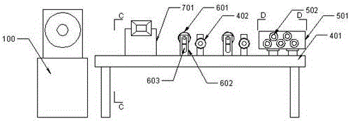 Steel belt flattening device