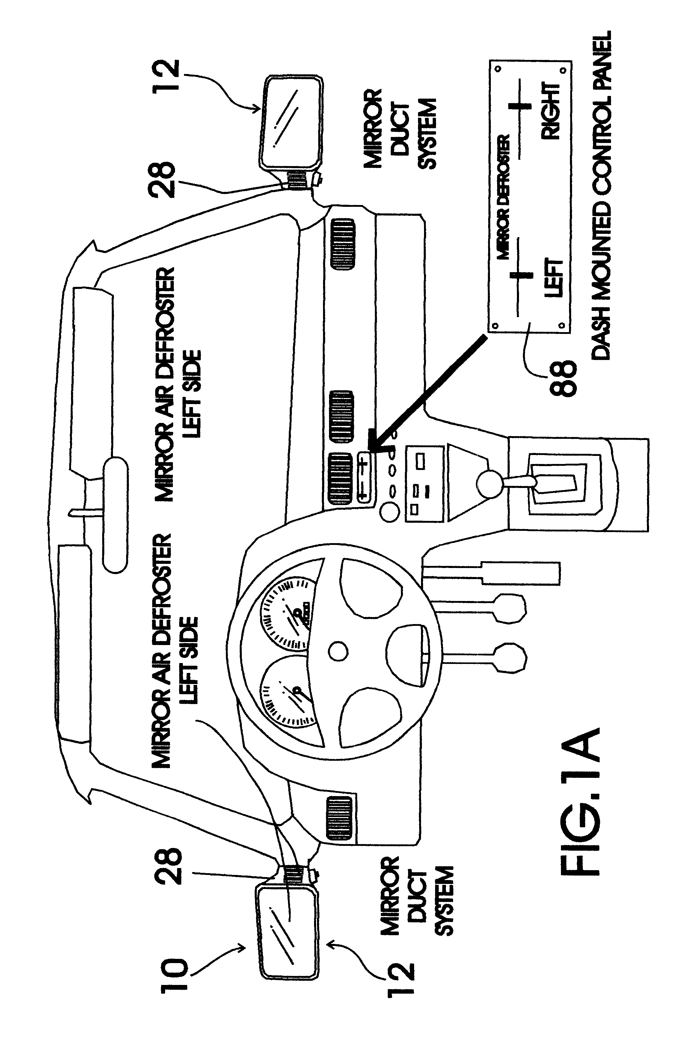 Exterior side view mirror and side window defogger system