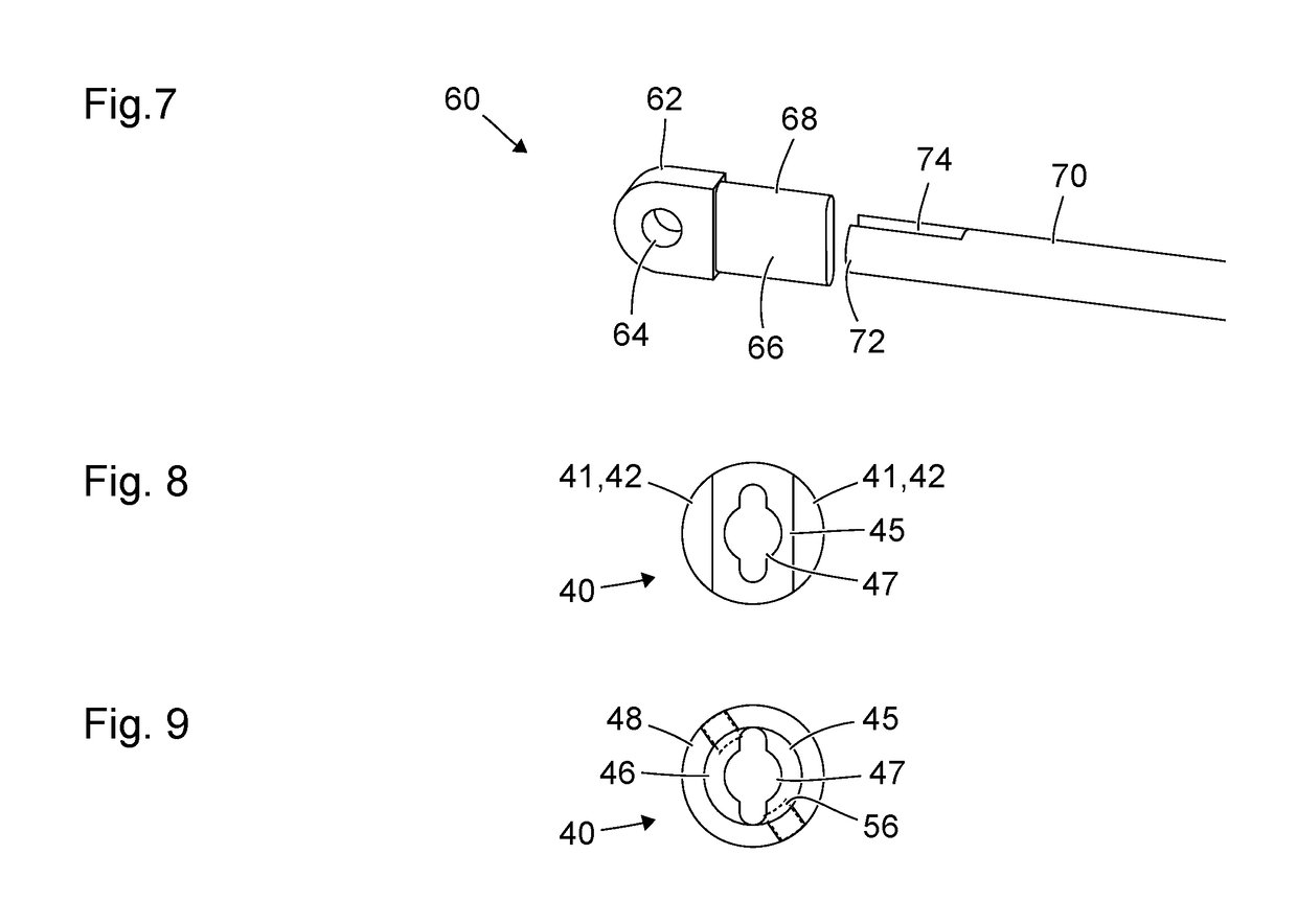 Tool for a dismantlable medical instrument