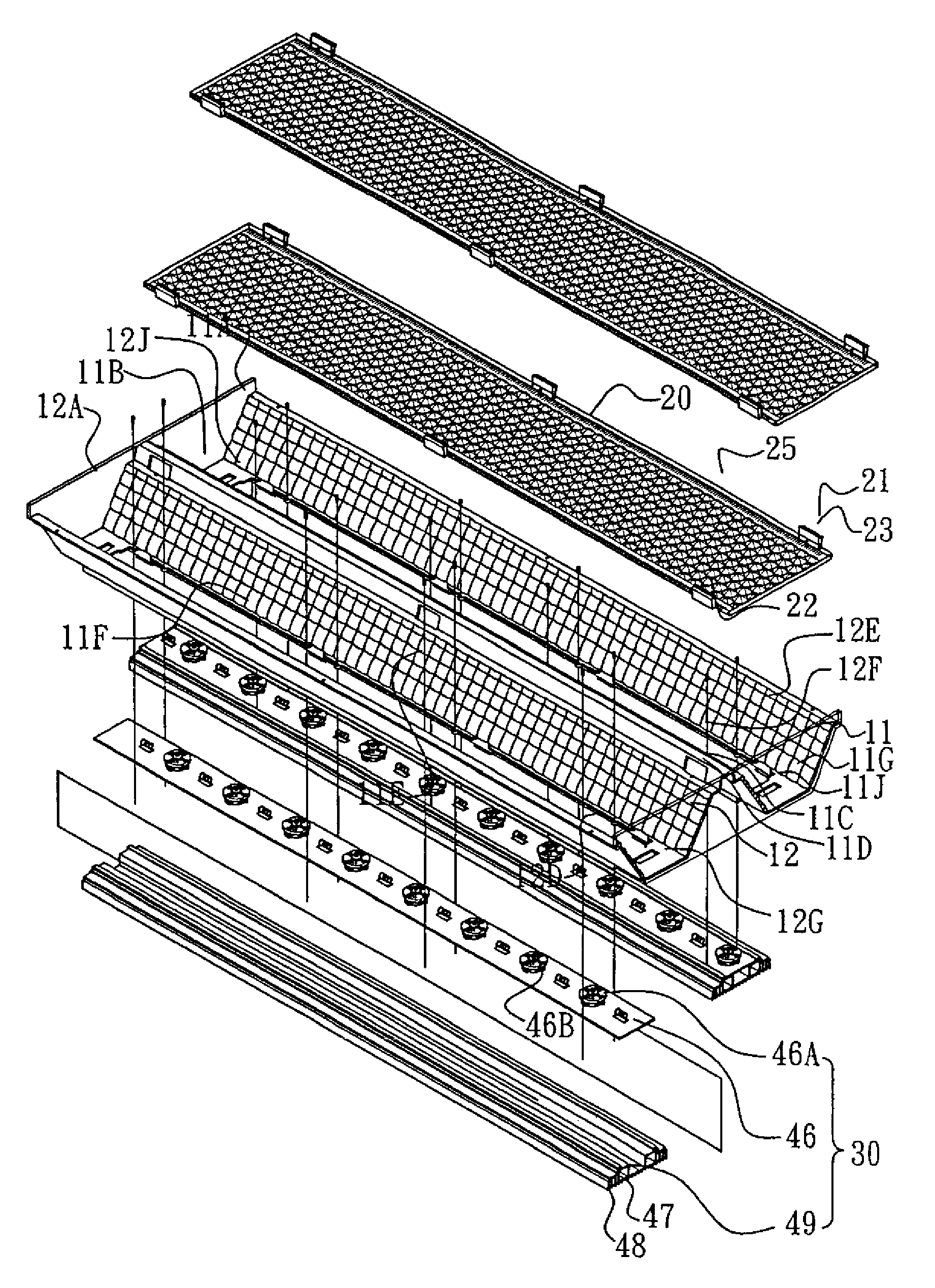 Ceiling light fixture adaptable to various lamp assemblies