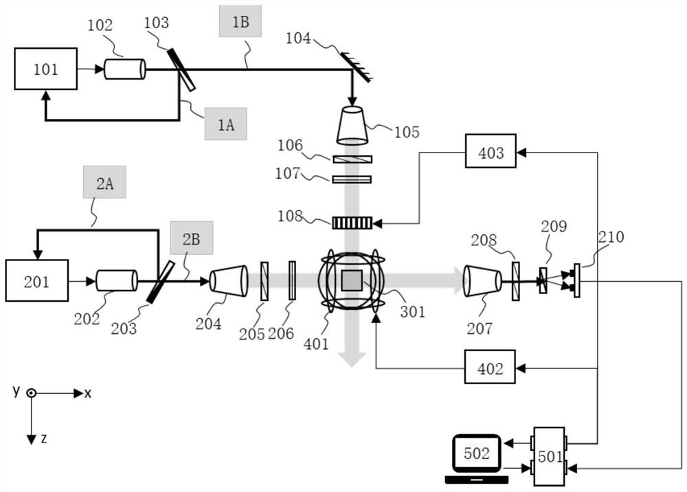 Dynamic mode conversion atomic magnetic field detection device