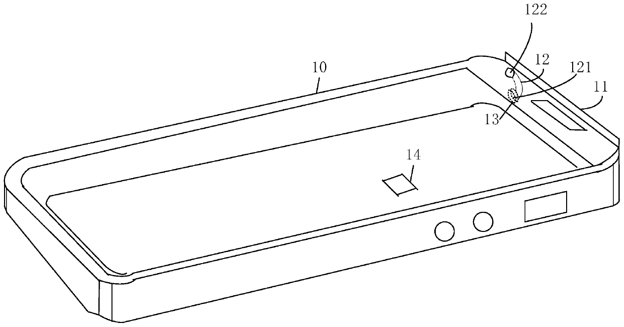 Terminal protective case, touch recognition method and device