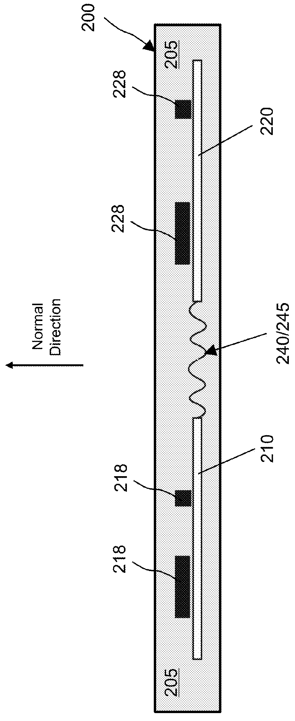 Stretchable electronic patch having a circuit layer undulating in the thickness direction