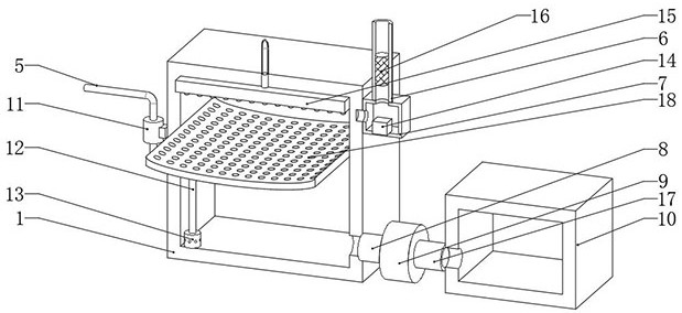 Aluminum alloy die-casting waste gas treatment device