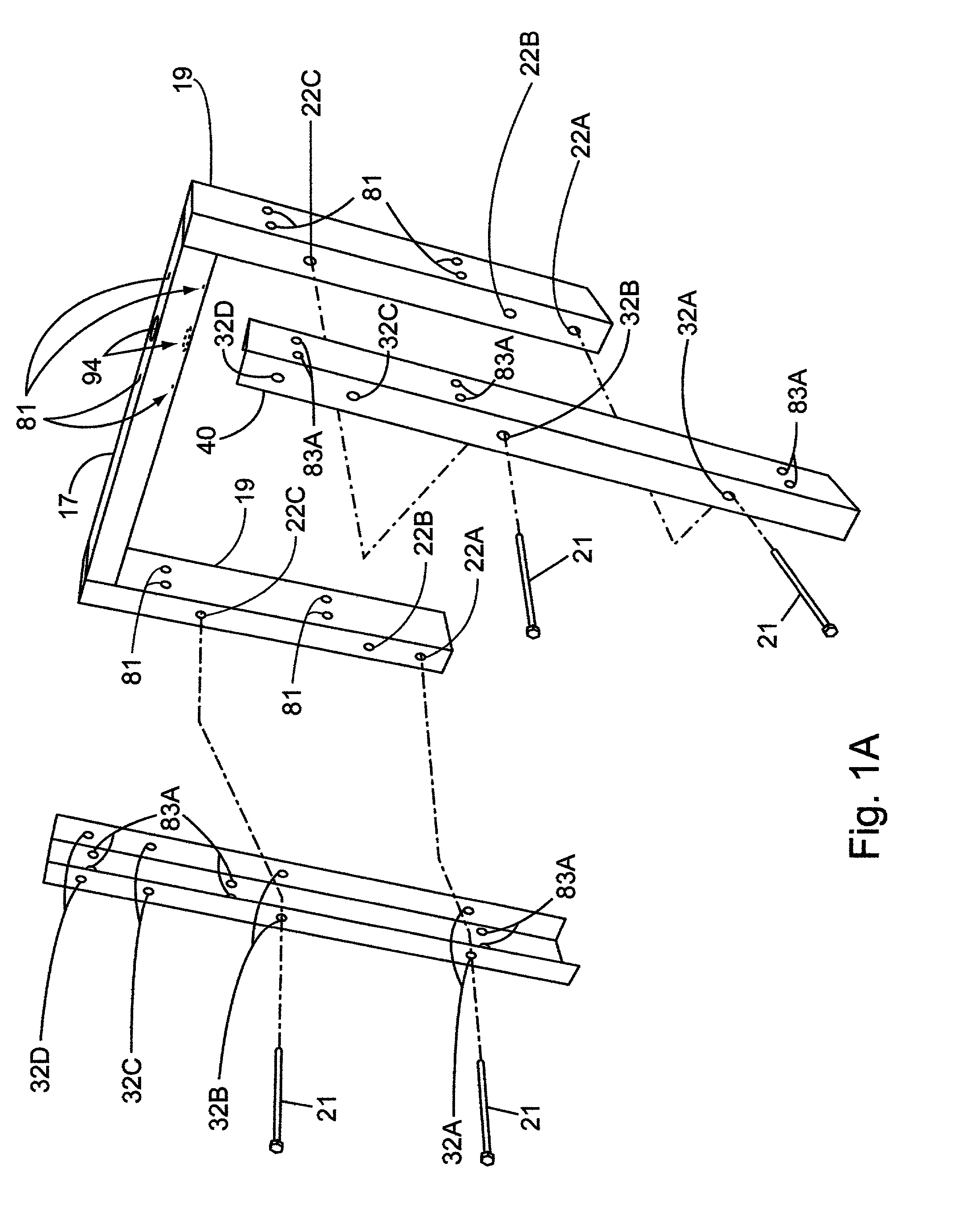 Foundation from bracket and method