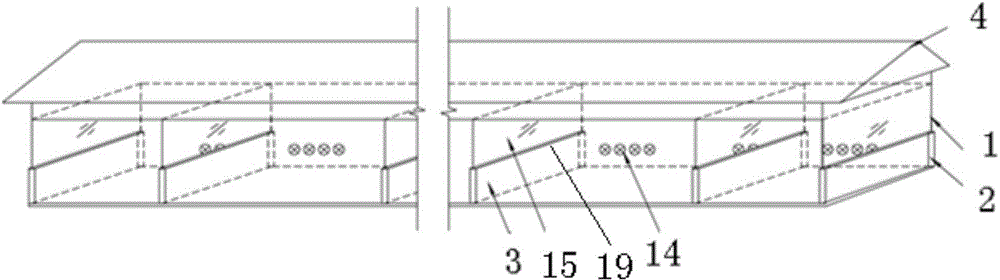 A large multi-span cowshed