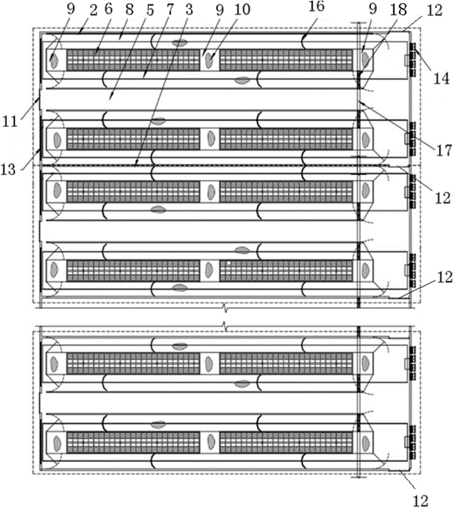 A large multi-span cowshed