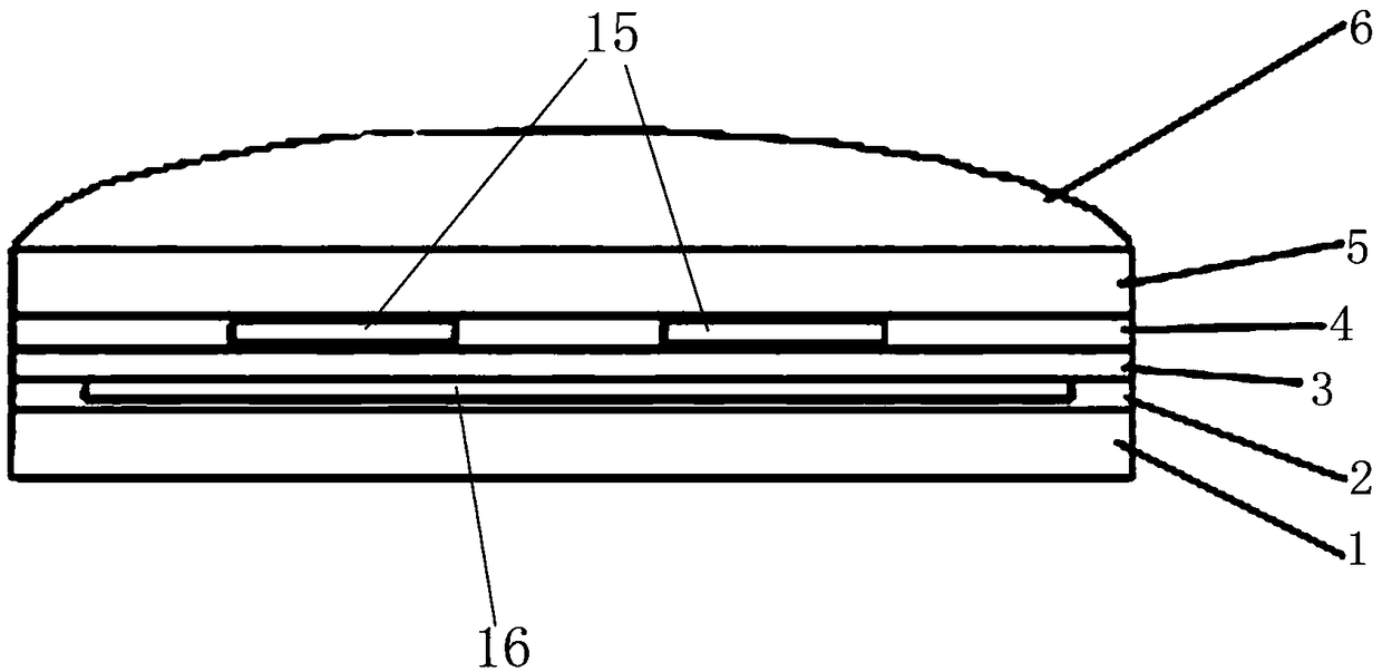 Thermopile infrared detector and 360-degree look-around array detecting device using detector