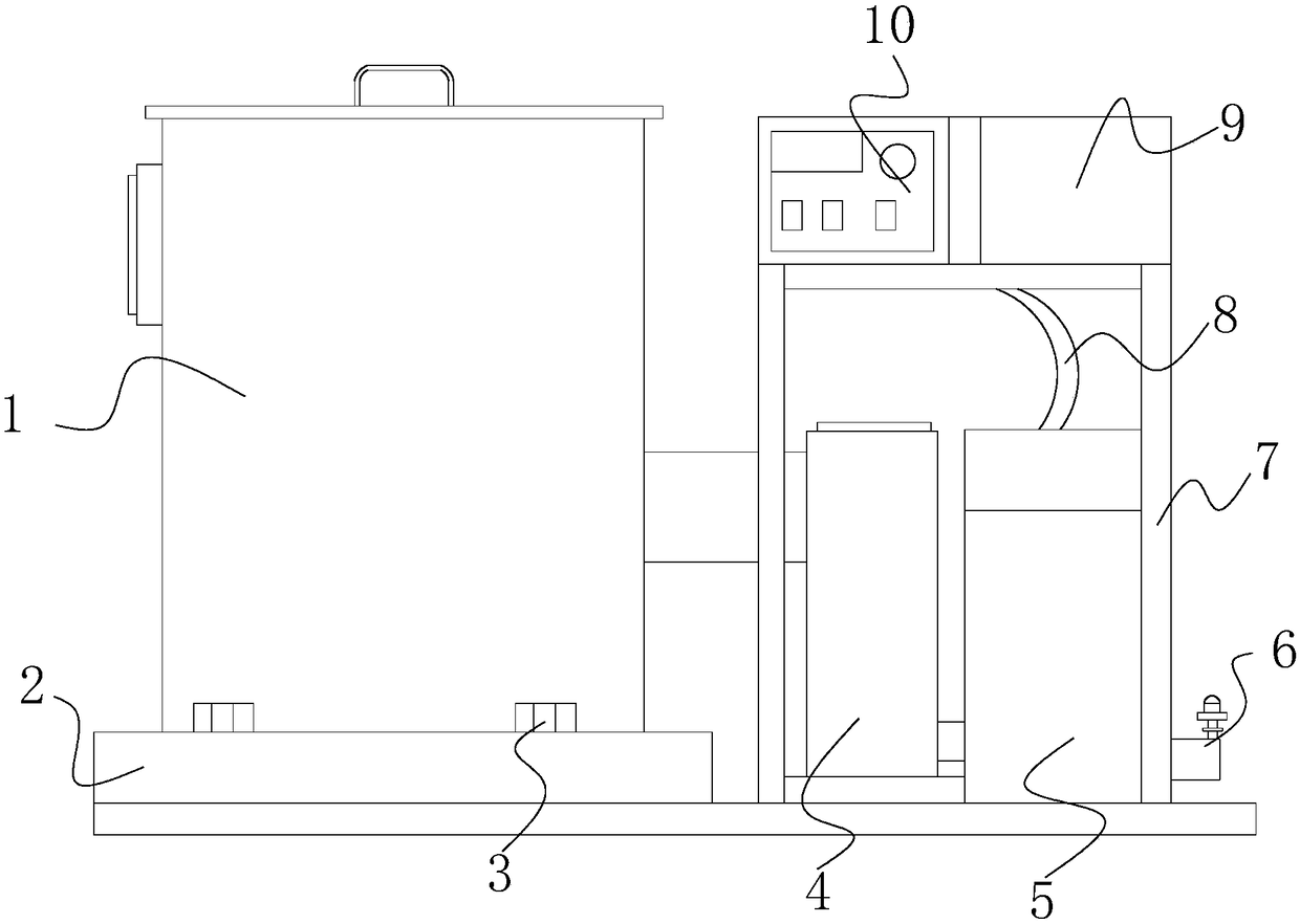 Anti-corrosion anti-freezing liquid production equipment for petroleum pipeline laying and dredging