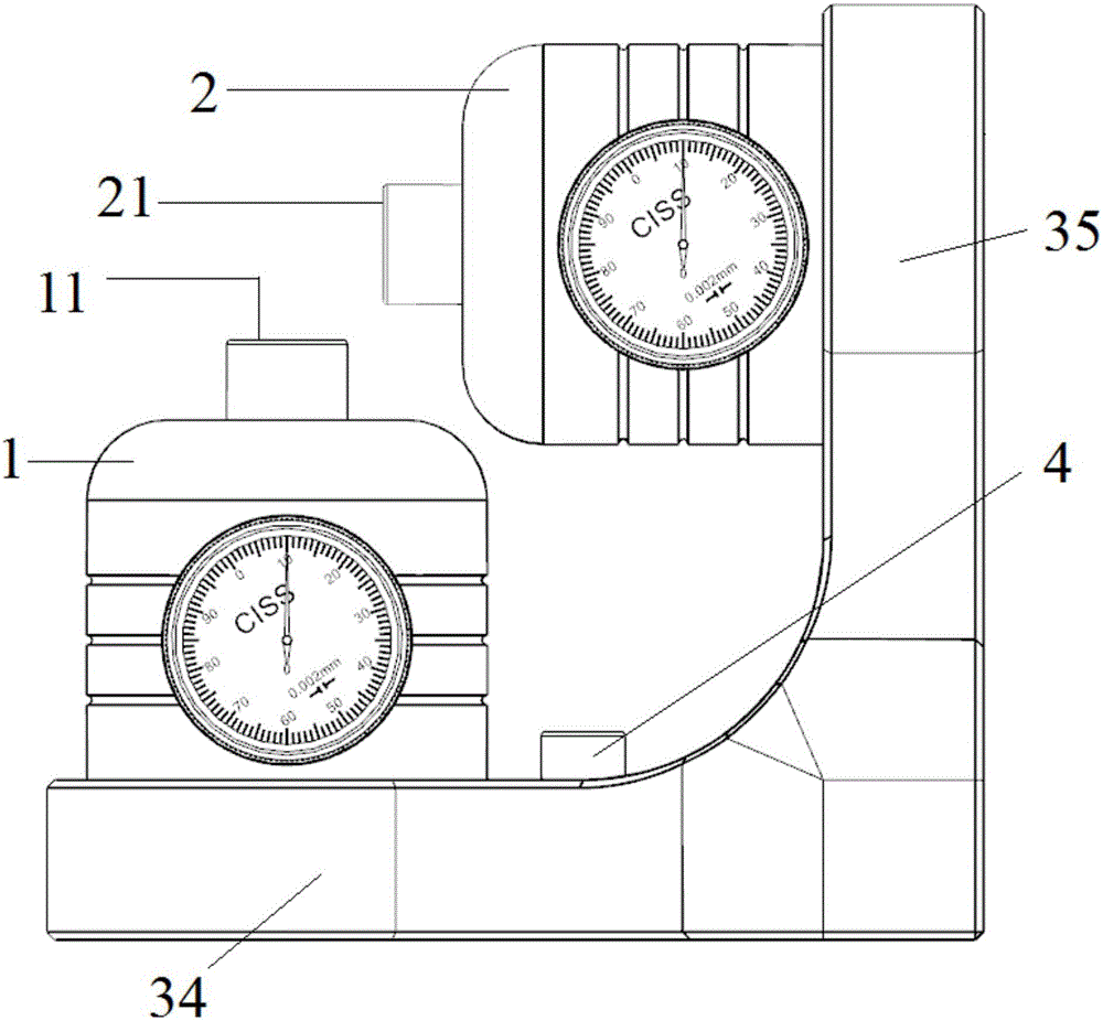 Five-axis linkage machine tool RTCP dynamic precision calibrating apparatus and calibrating method thereof