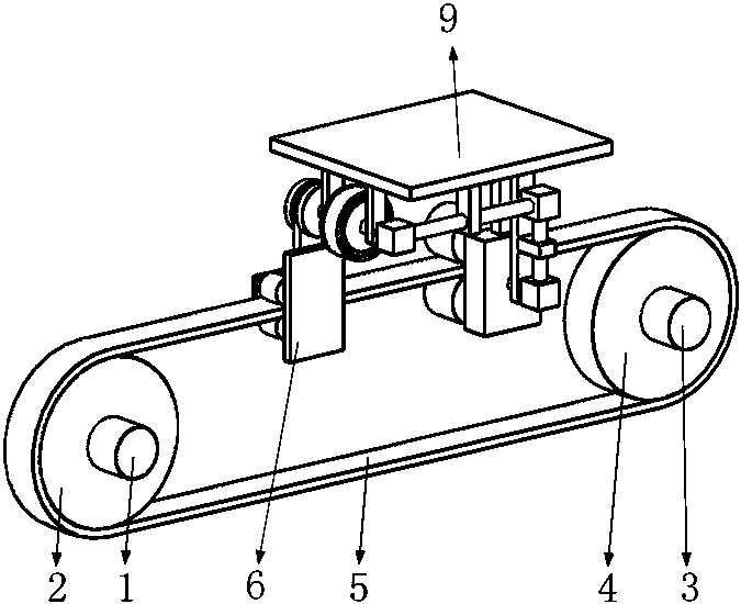 Transmission mechanism used for high-speed belt