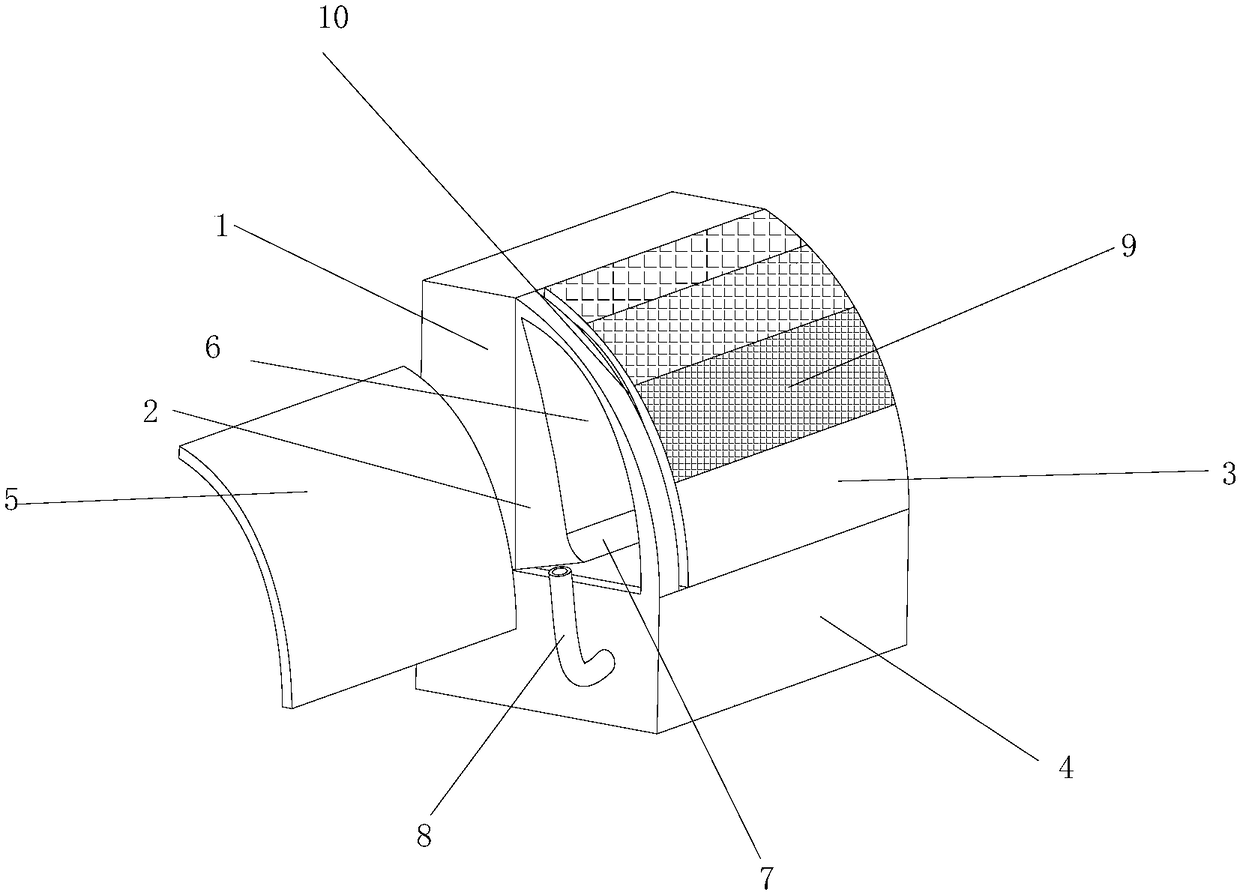 Filter type vehicle air conditioning air outlet structure