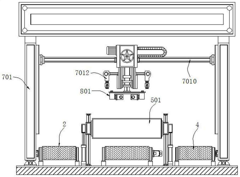 Part carrying device with reinforcing structure for mechanical equipment manufacturing