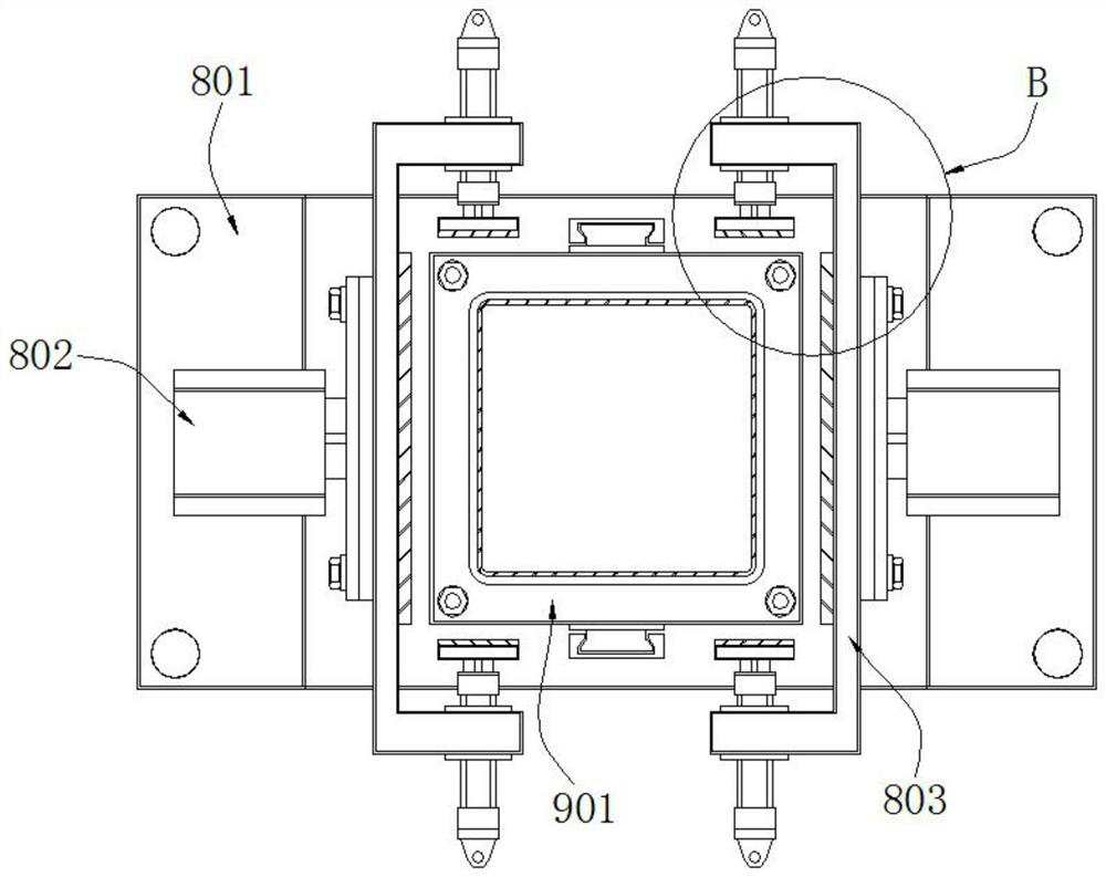 Part carrying device with reinforcing structure for mechanical equipment manufacturing