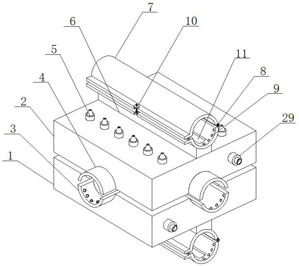 Novel pipeline rapid leak detection device capable of releasing colored gas