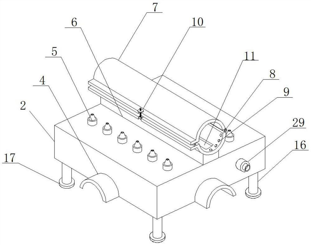 Novel pipeline rapid leak detection device capable of releasing colored gas