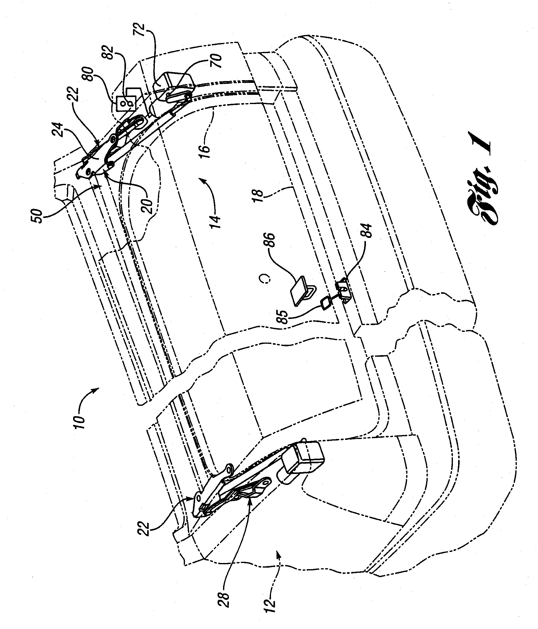 Decklid hinge with motor to automate opening and closing