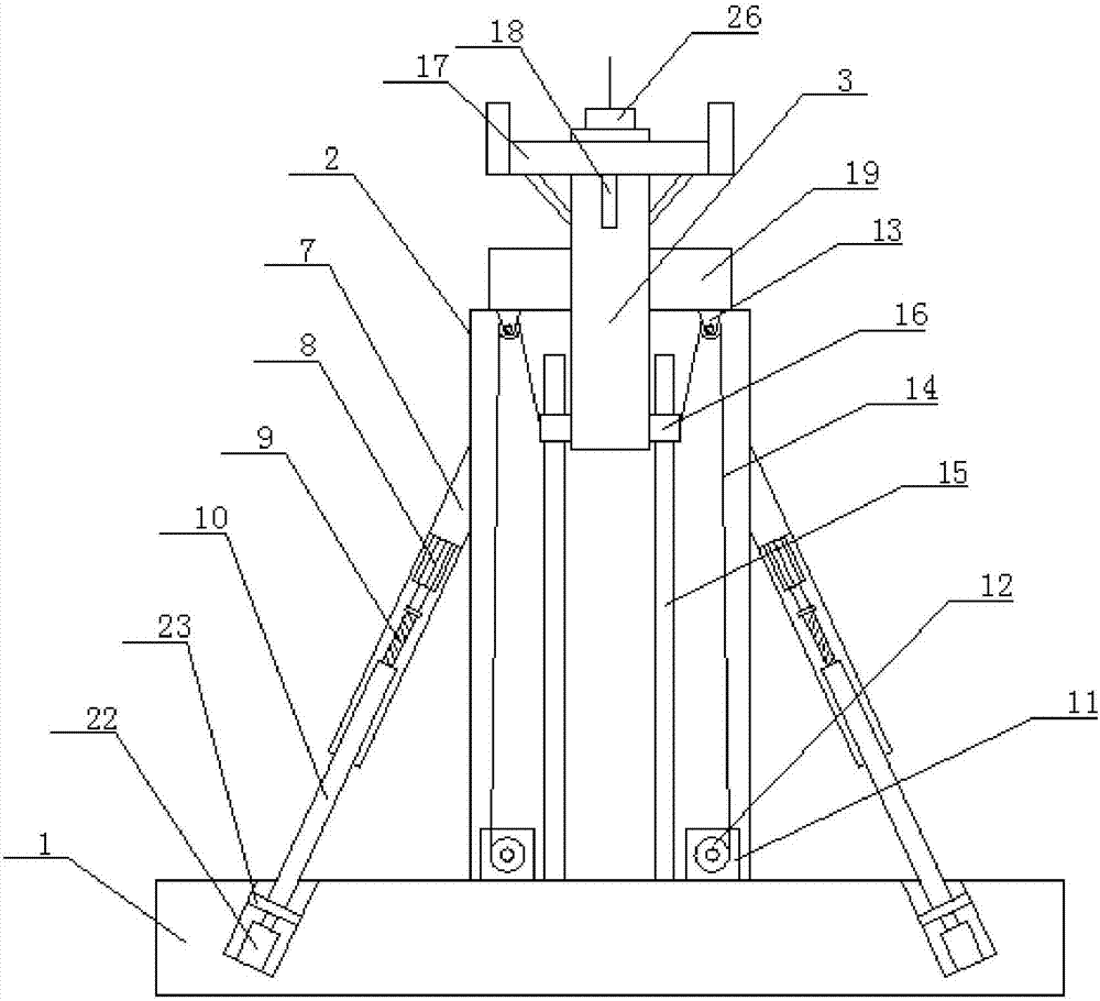 Communication iron tower with wind preventing function