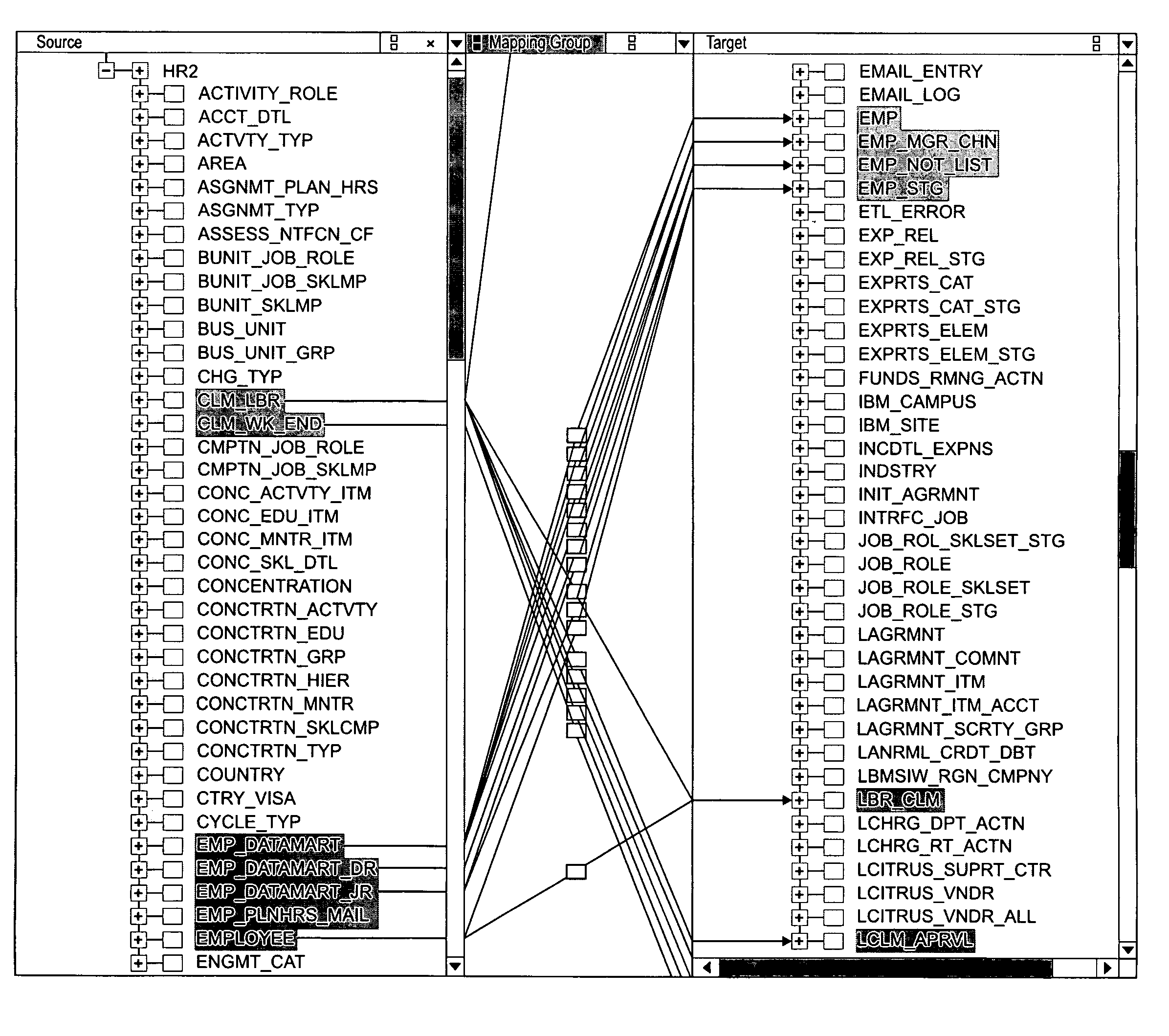 Discovering topical structures of databases