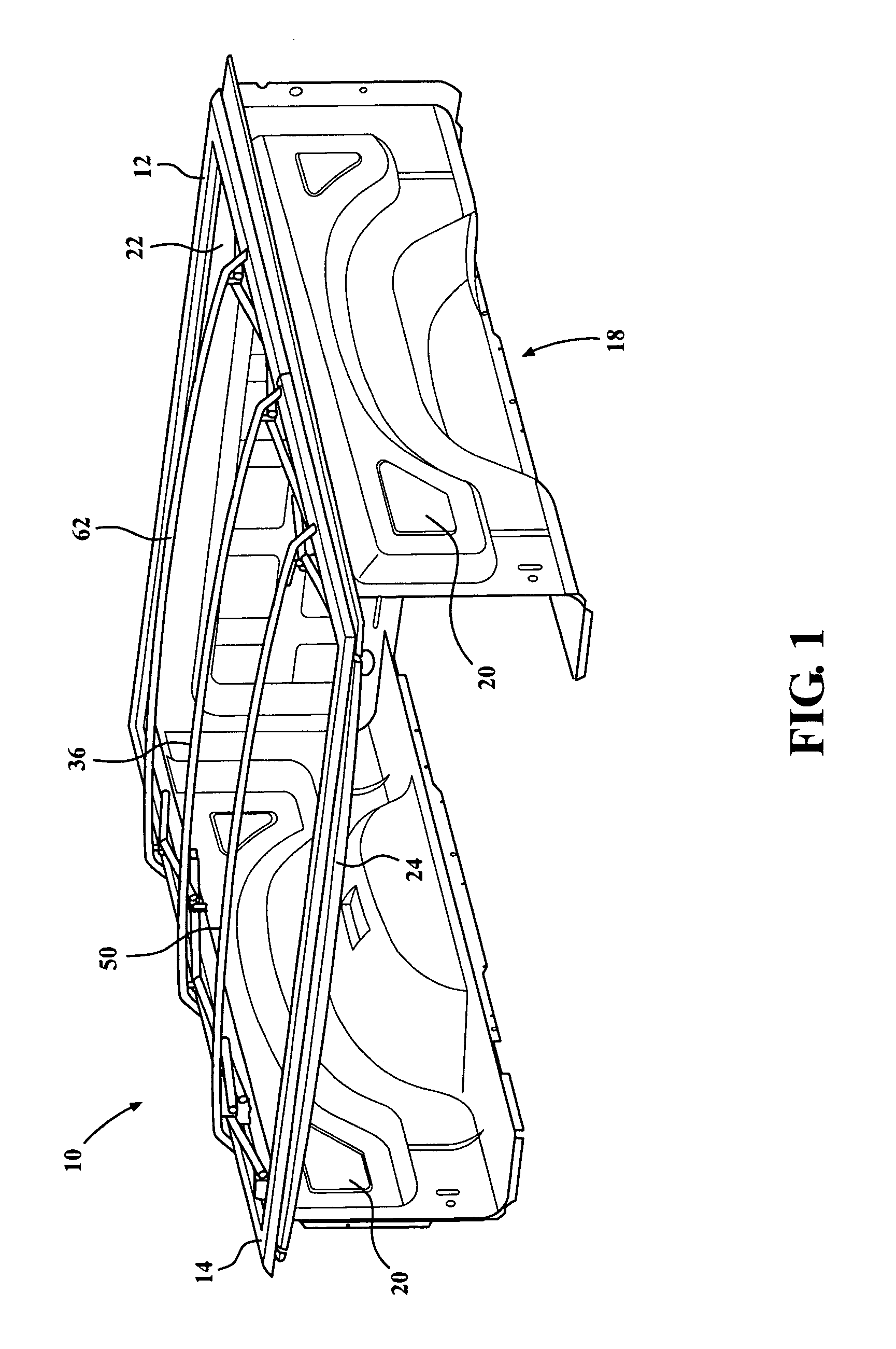 Bi-fold tonneau moving center hinge