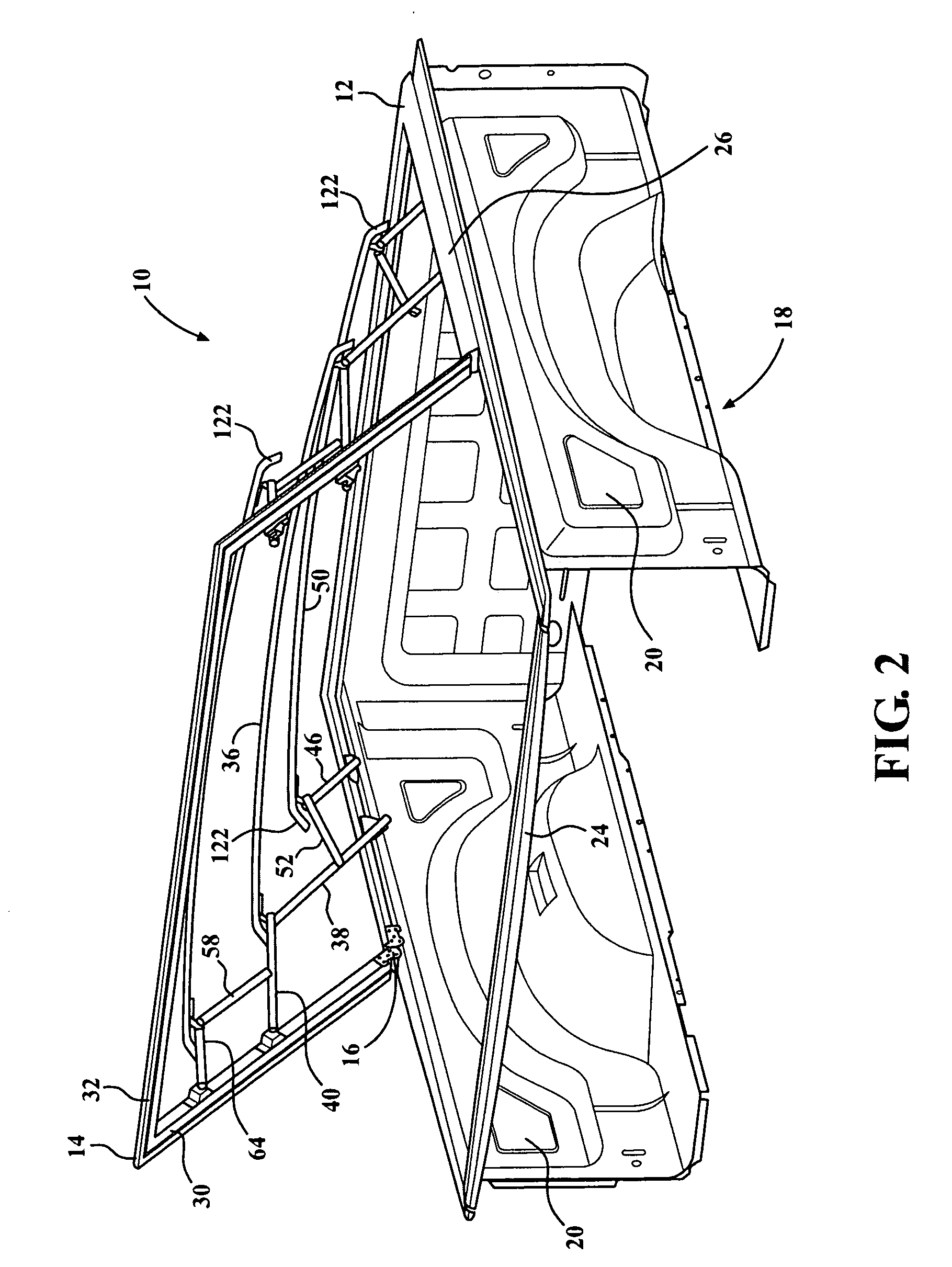 Bi-fold tonneau moving center hinge