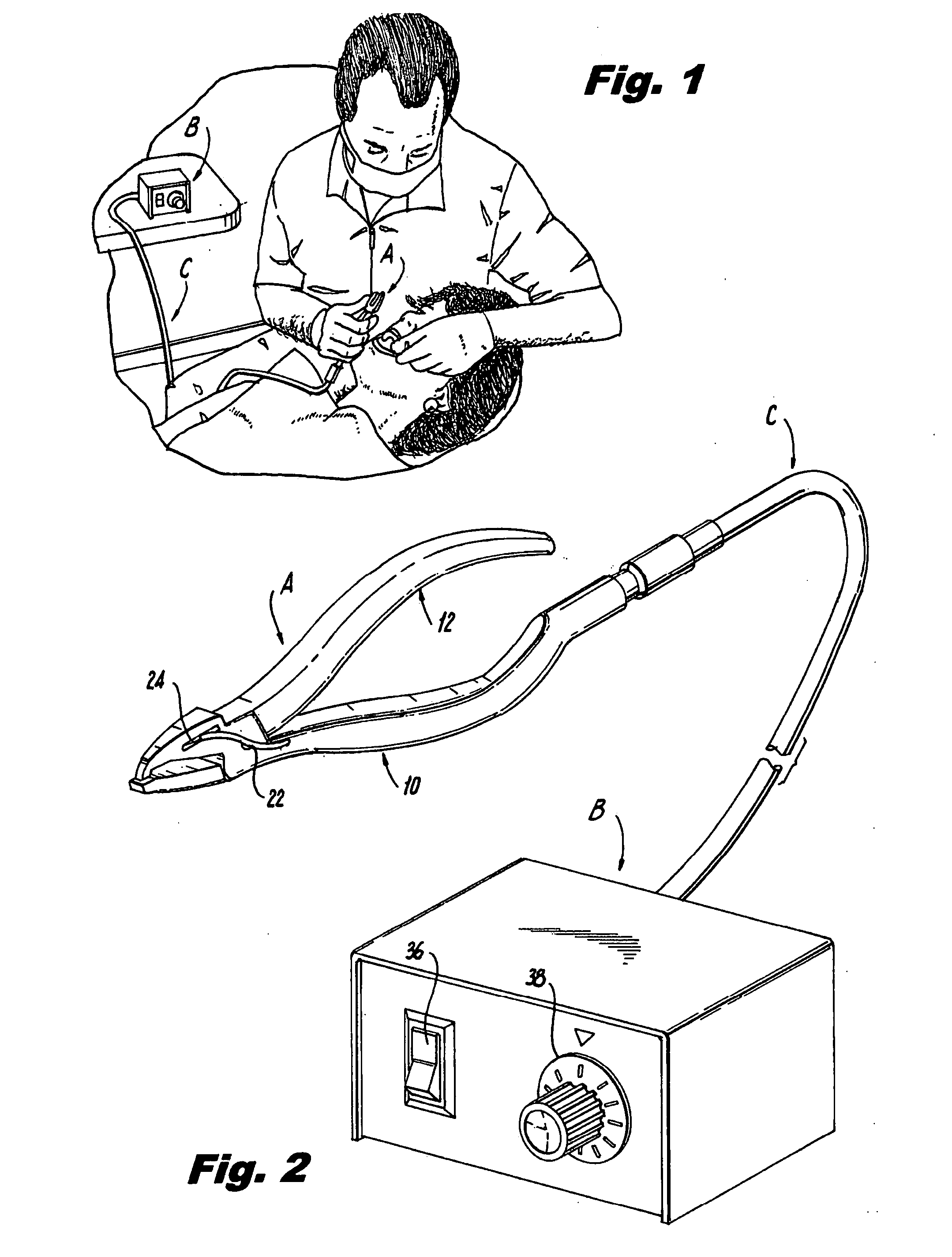 Heated dental pliers