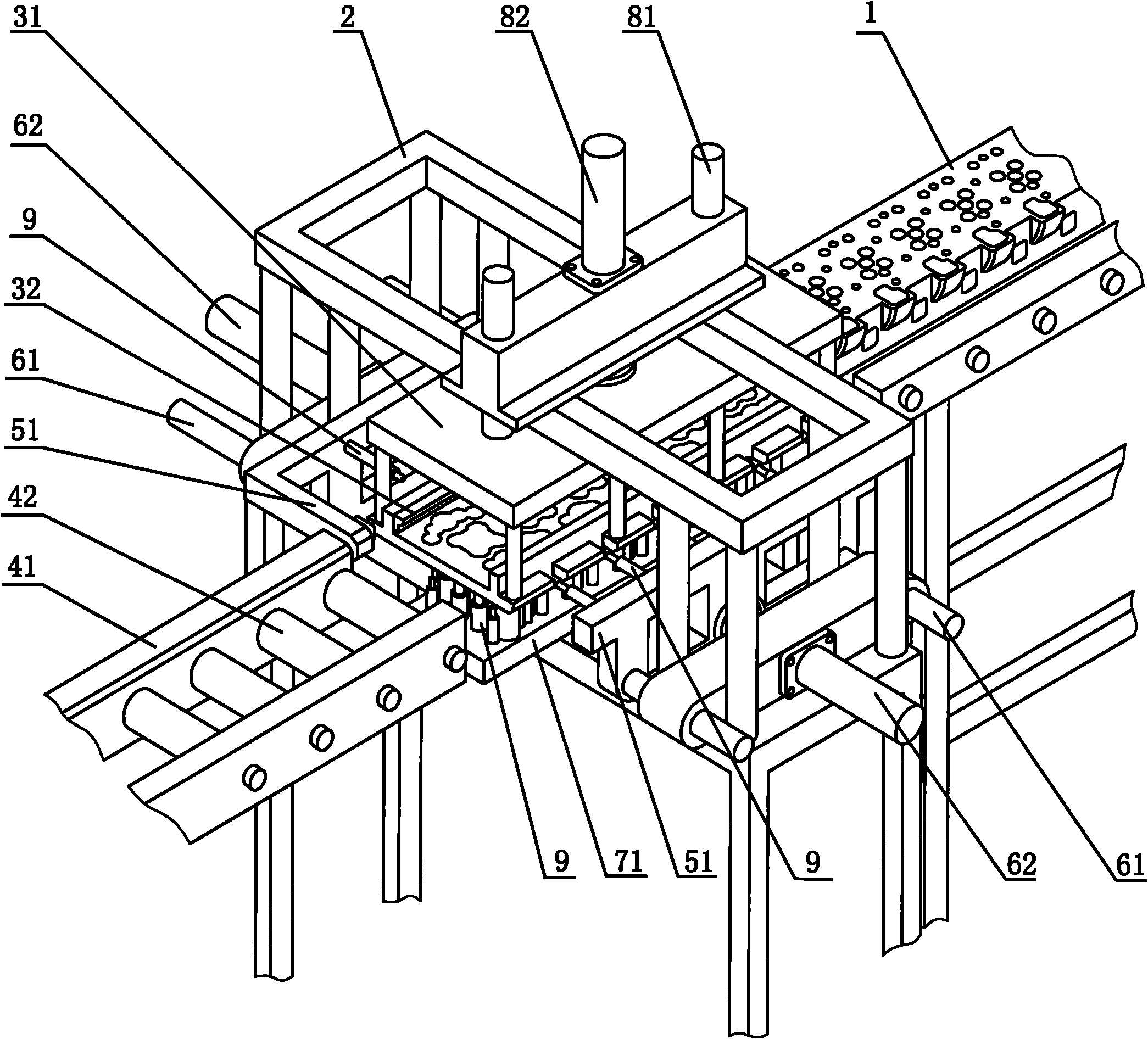 Automatic cleaning device for inner hole of cylinder cover