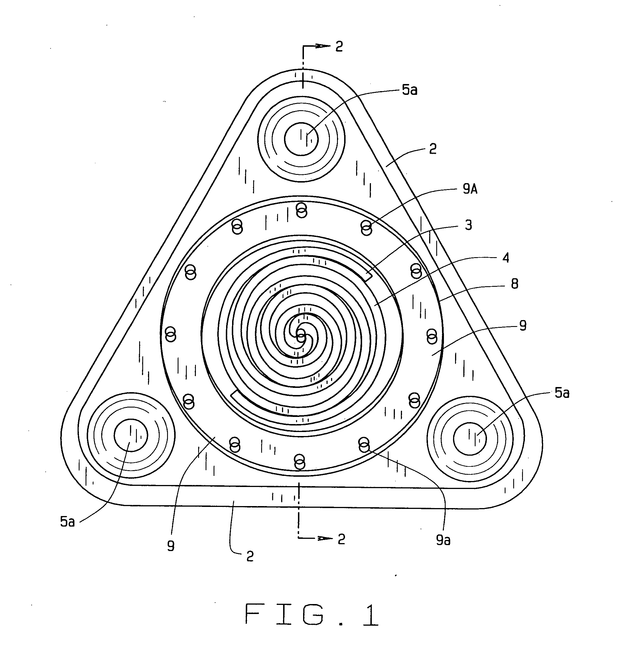 Three stage scroll vacuum pump