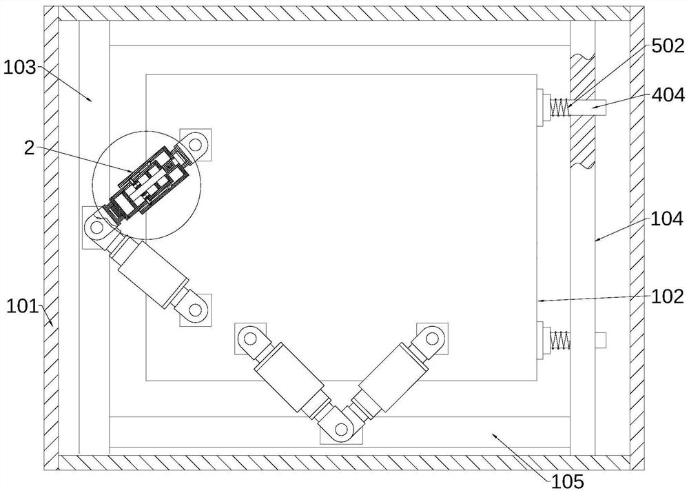 Self-adaptive shockproof designed packaging transportation device