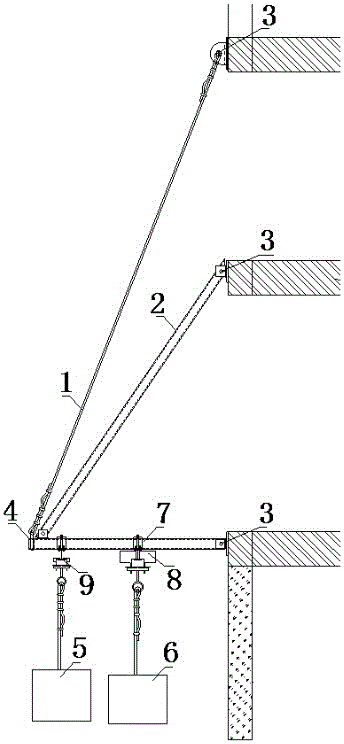 Installation equipment for super high-rise glass curtain wall