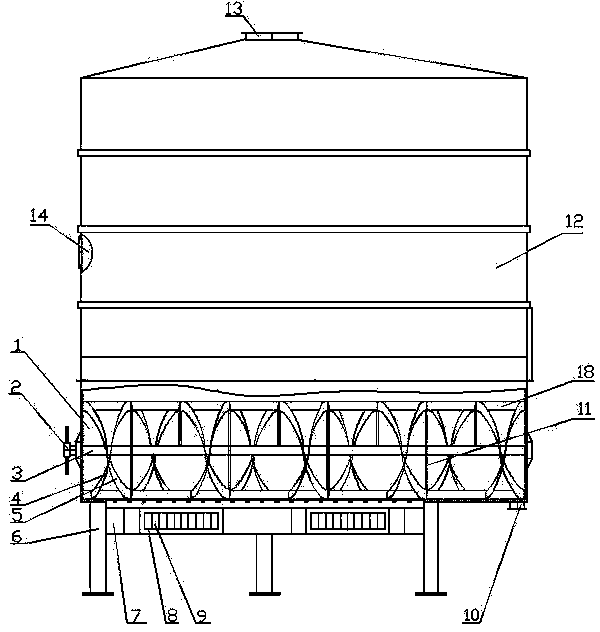 Agitated fluidized bed type drying machine