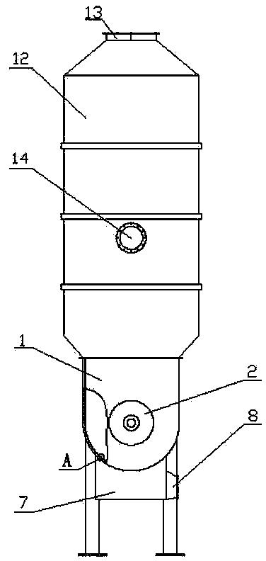 Agitated fluidized bed type drying machine