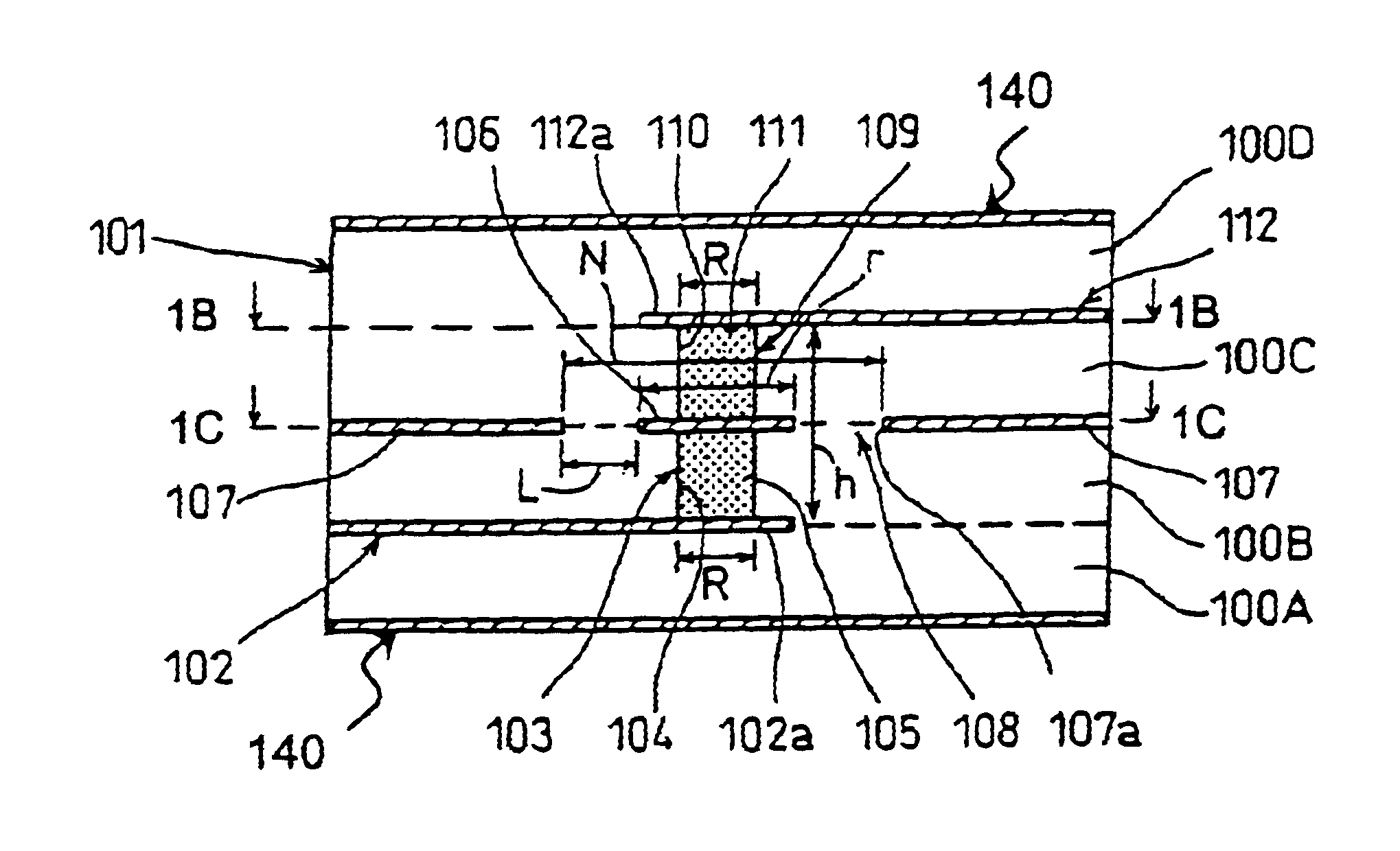 Multi-level circuit substrate, method for manufacturing same and method for adjusting a characteristic impedance therefor