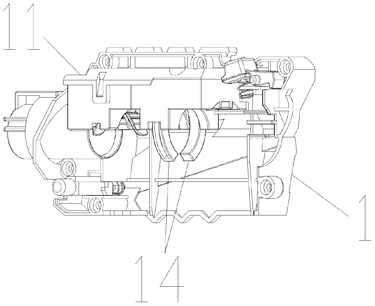 Chambering structure capable of achieving continuous bullet shooting