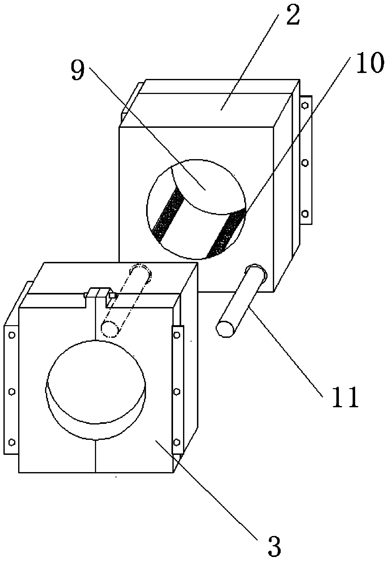 Monitoring cable connecting device for medical anesthesia plane monitor