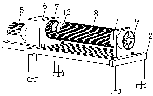 Paper pulp dehydration equipment for producing high-strength base wallpaper and base wallpaper production technology thereof