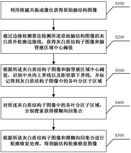 Brain image processing method and system for stroke patients