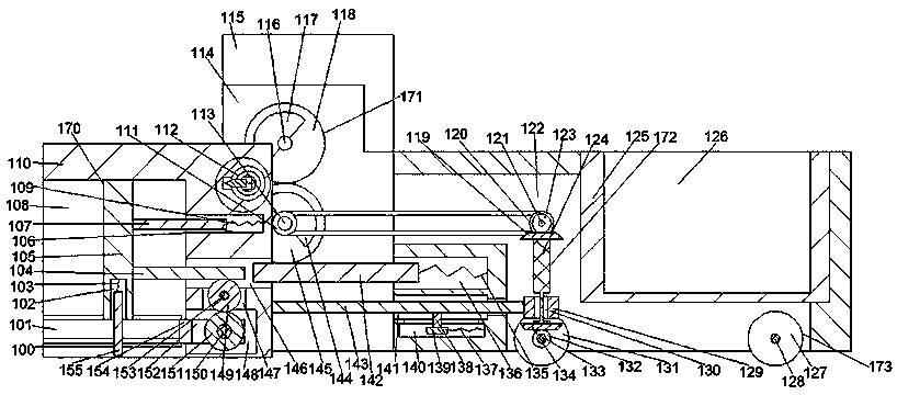 Road accumulated snow removing device