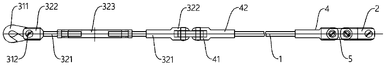 Handrail rigging used for ships