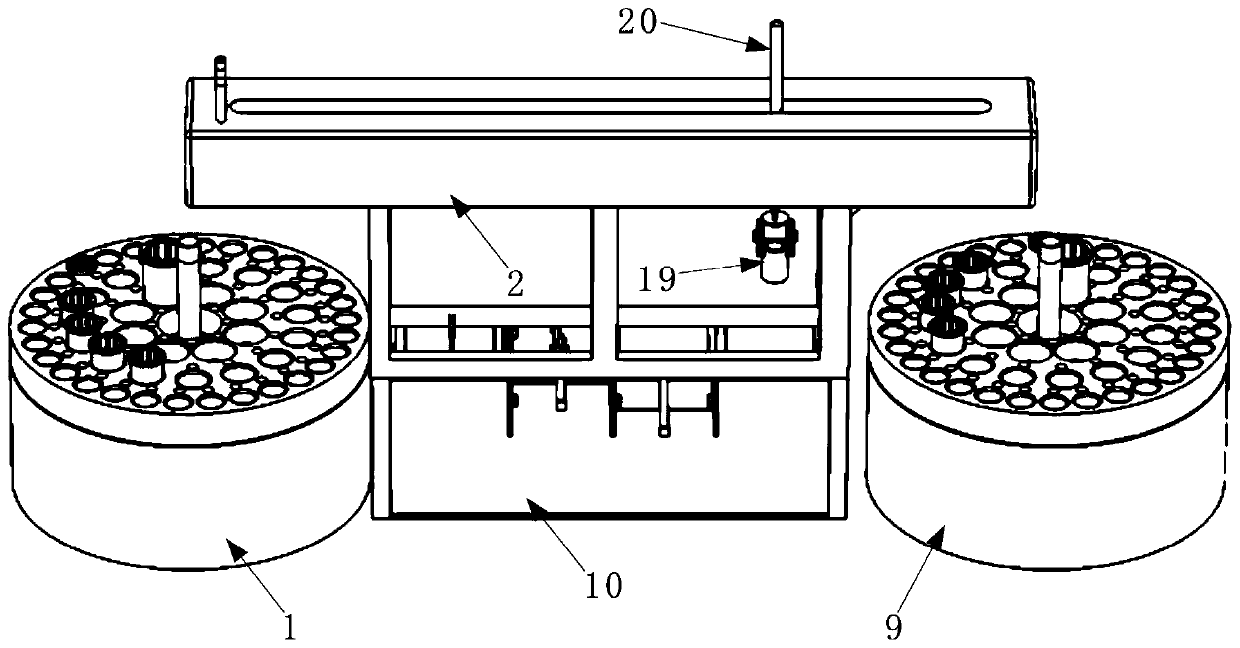 Efficient and high-quality intelligent manufacturing device and system for high-performance core base parts