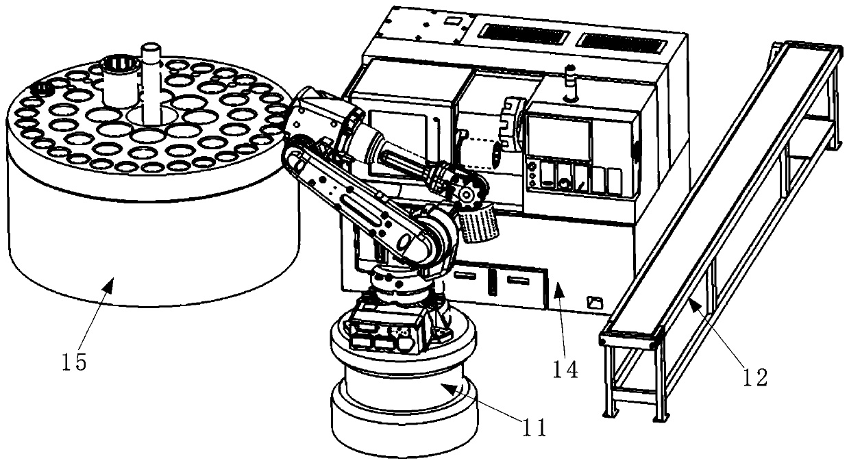 Efficient and high-quality intelligent manufacturing device and system for high-performance core base parts