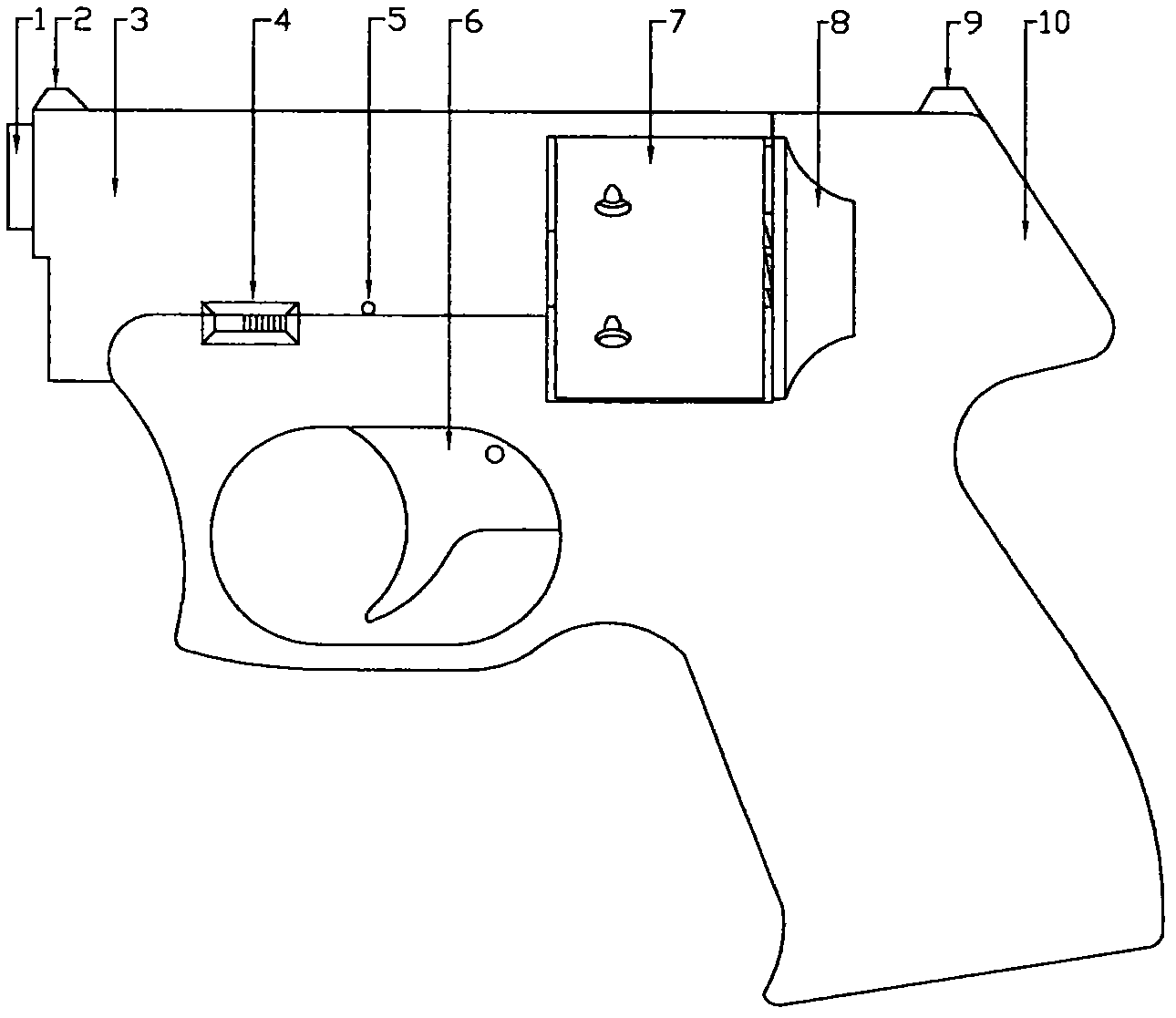 Cartridge clip and cartridge used for revolver