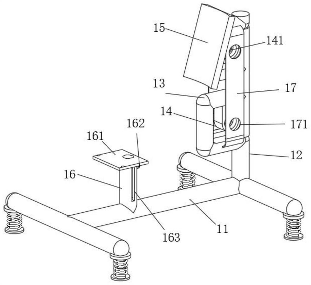 Passive cardiology-department vasodilatation training device with adjustable exercise amount