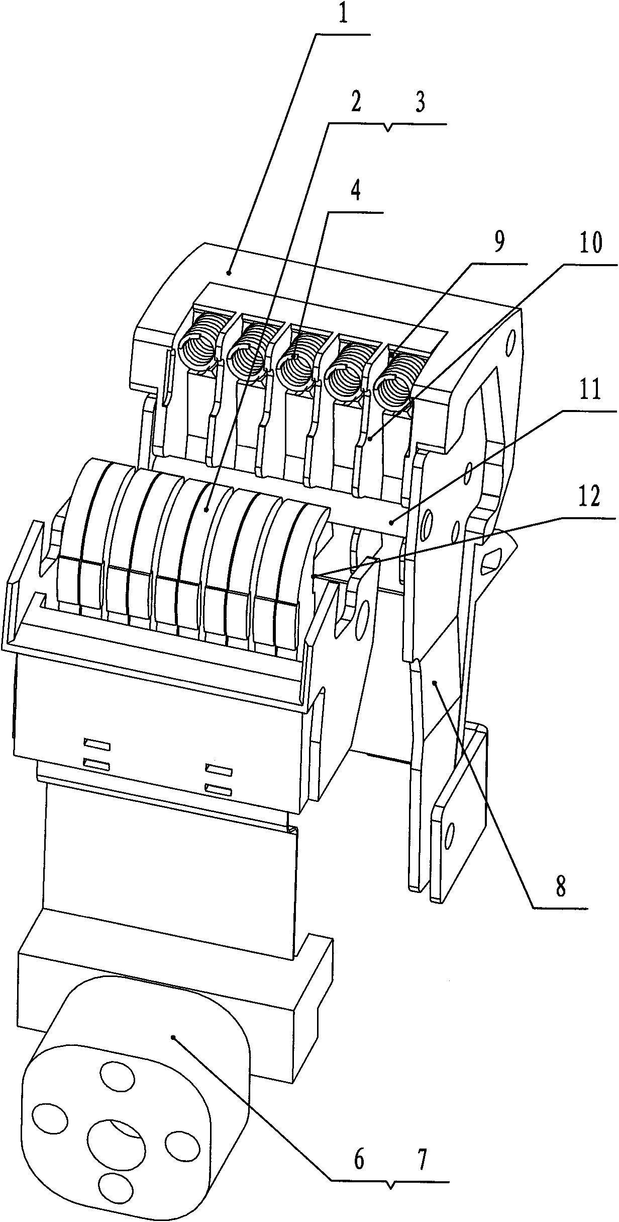 Contact system of circuit breaker