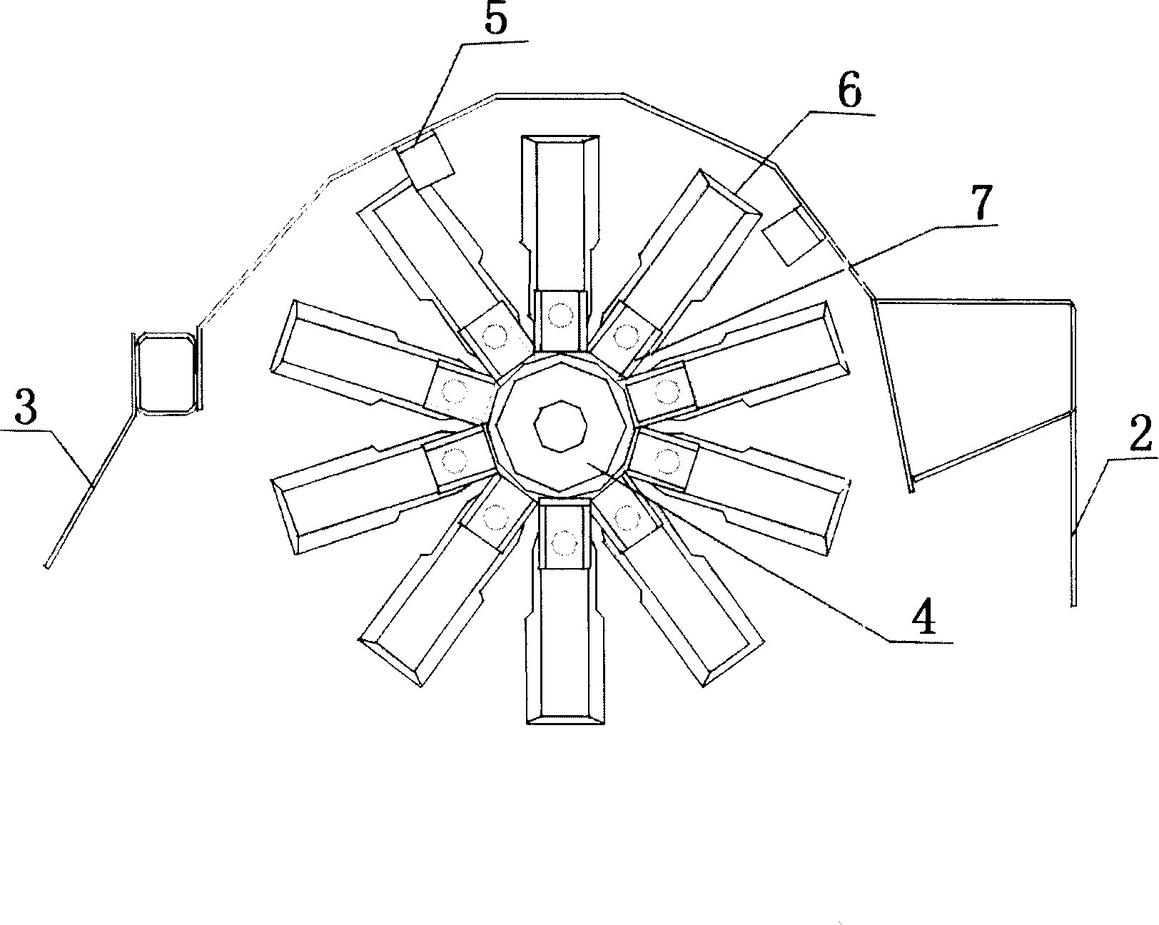 Banana cauloid returning method and device