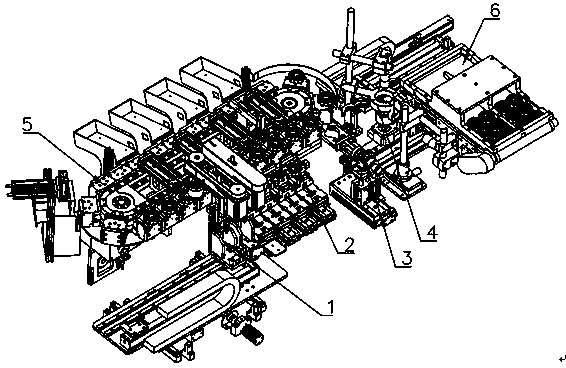 Motor stator detection and distribution machine based on CCD detection