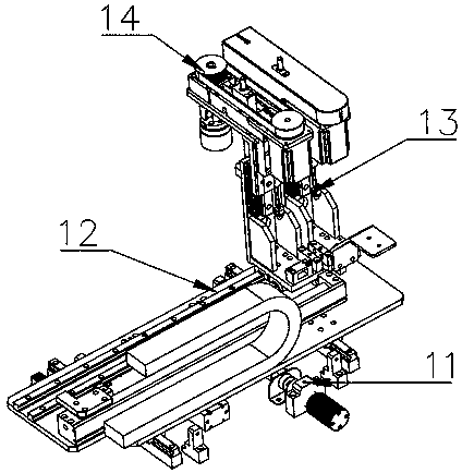 Motor stator detection and distribution machine based on CCD detection