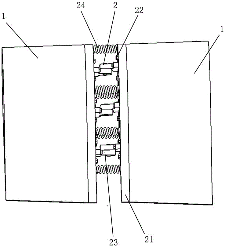 Shock-resistance segmented wind power blade and assembly method thereof